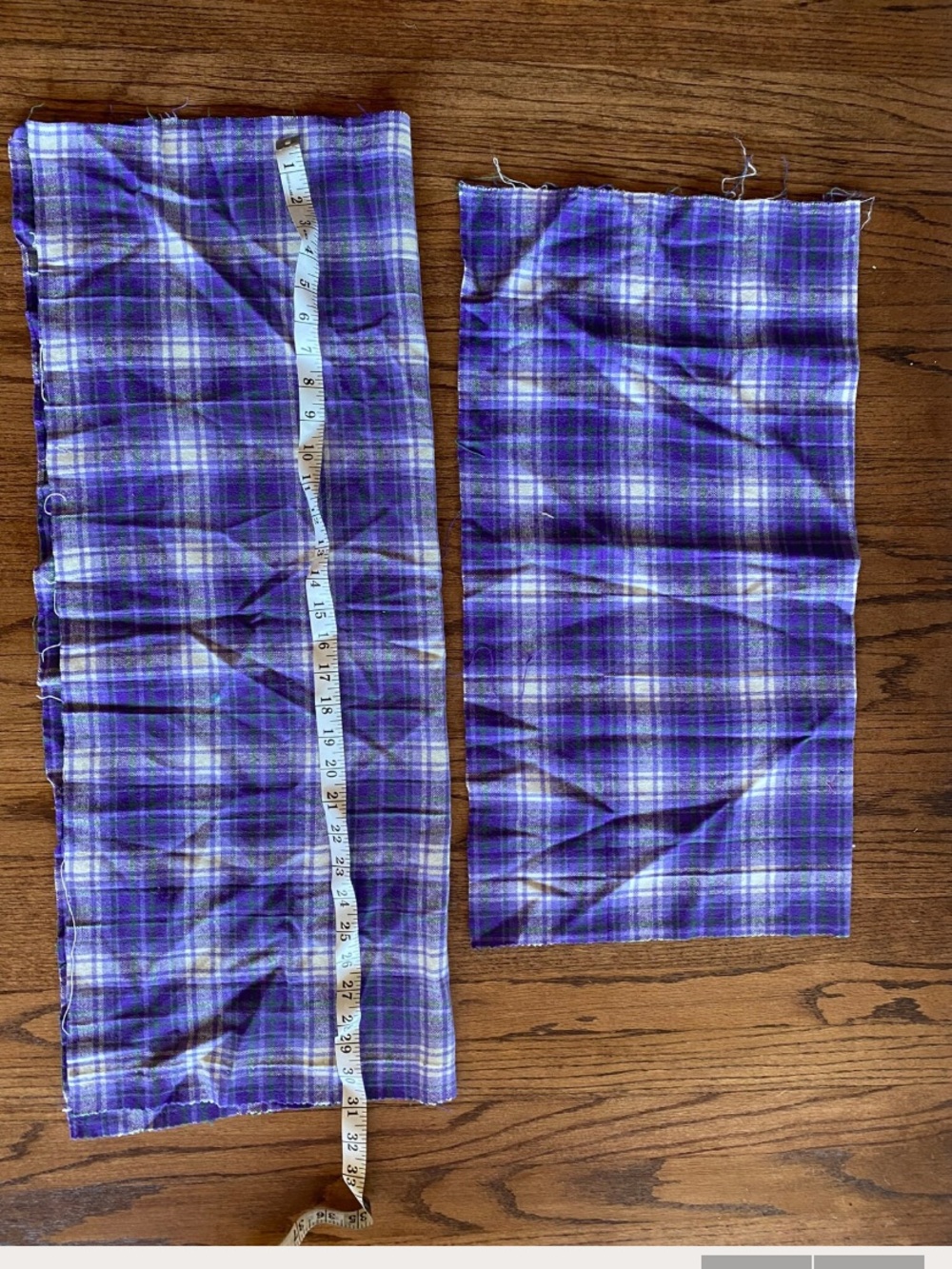Vintage Purple Plaid Wool